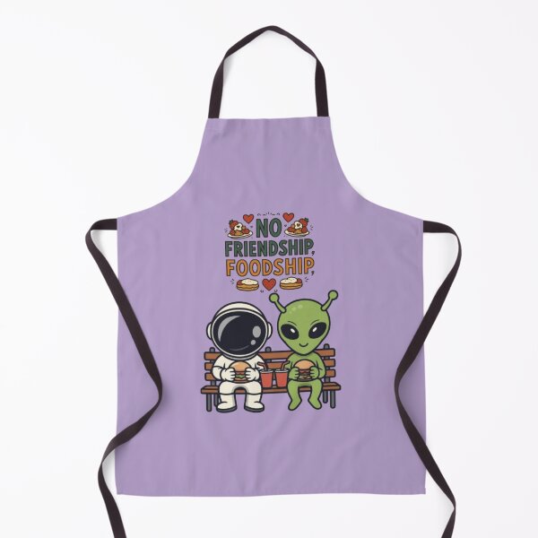 Item preview, No Friendship Foodship Funny Alien Astronaut Space Pun Art designed and sold by Miheerala.