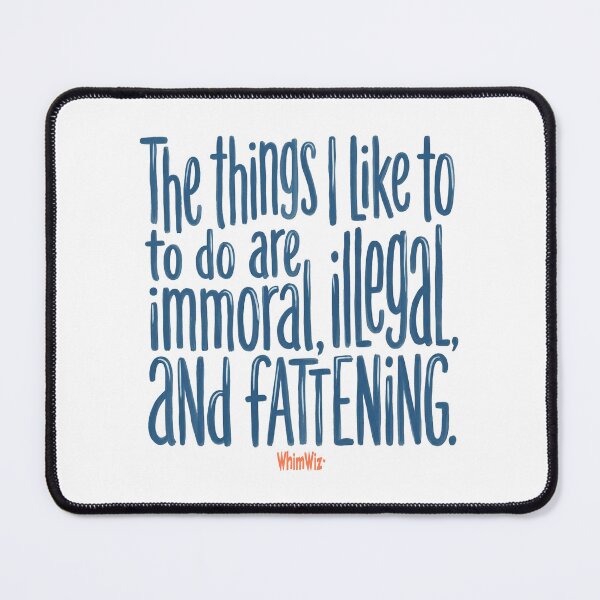 Item preview, Things I Like to Do - WhimWiz Funny & Quirky Gift Ideas designed and sold by WhimWiz.