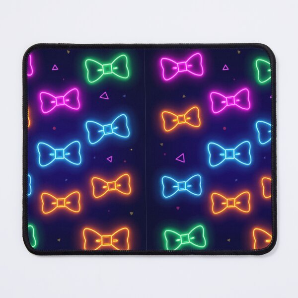 Item preview, Kawaii Neon Bows – Colorful, Aesthetically Flirty, and Y2K Pattern designed and sold by SatinPosterCo.