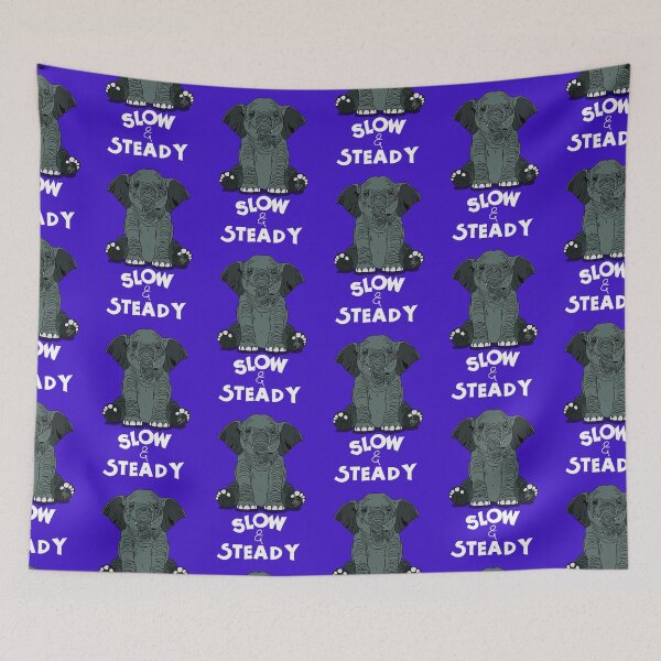 Item preview, Slow & Steady Elephant Art designed and sold by givememytees.