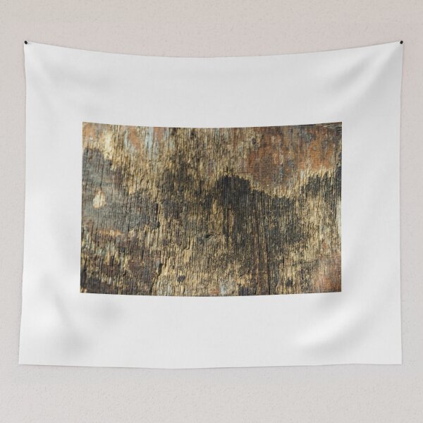 Item preview, Weathered Wood Texture Background With Rustic Peeling Paint and Aged Rough Surface Detail designed and sold by Nmallia.