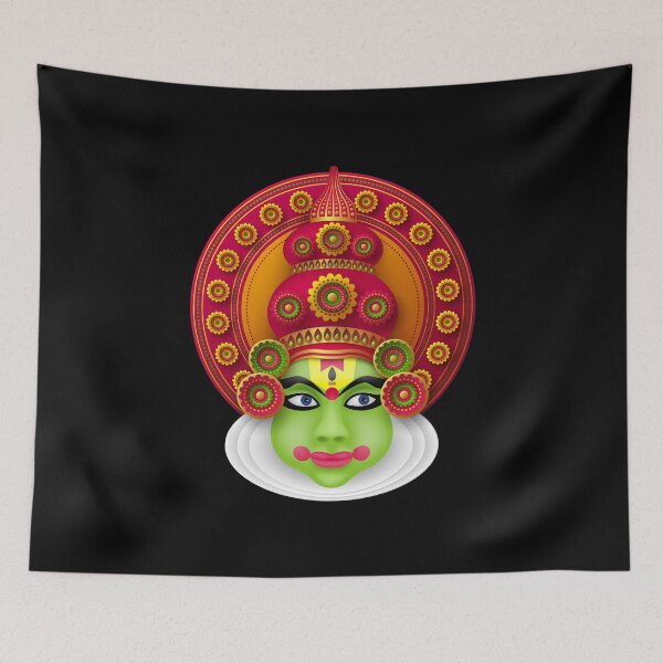 Item preview,  Kerala City Vibes | God’s Own Country Travel Aesthetic | Vintage India Souvenir |kathakali ver 4 designed and sold by mndesignworx.