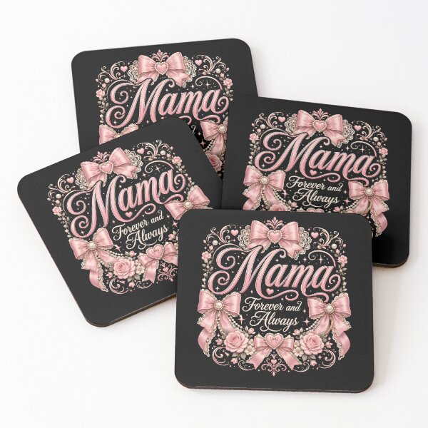 Item preview, Mama Forever and Always – Pink Coquette Bow Floral designed and sold by THREE LITTLE BEANS.