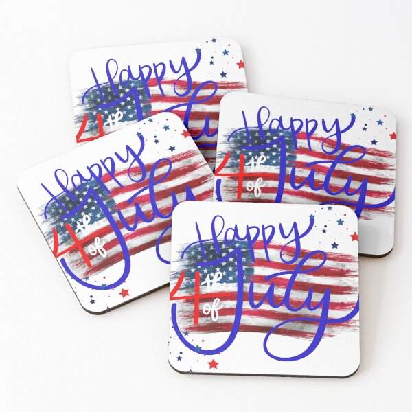 Item preview, Happy 4th of July Patriotic American Flag designed and sold by TheFrameVault.