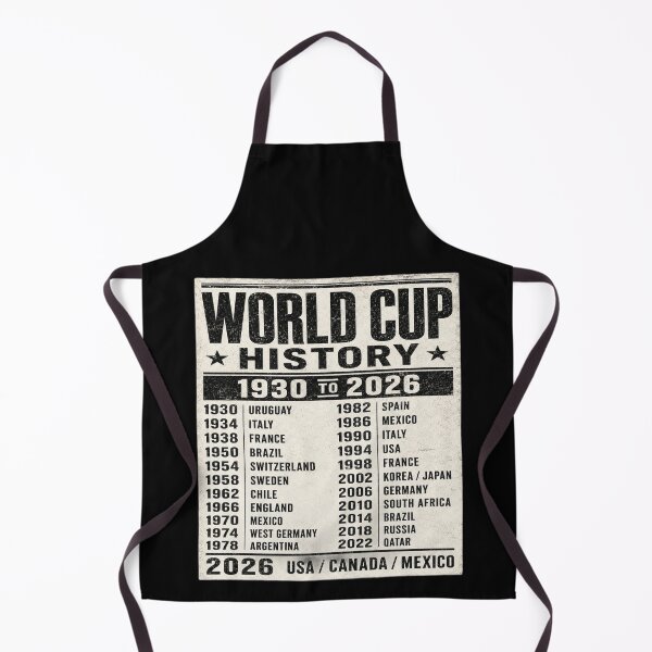 Item preview, World Cup History 1930–2026 Vintage Football Timeline T-Shirt designed and sold by ArthUpscale.