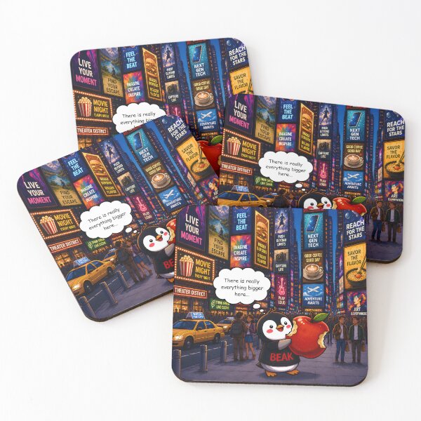 Item preview, Beak Apple – Funny New York Penguin Design designed and sold by TJQsAnimals.