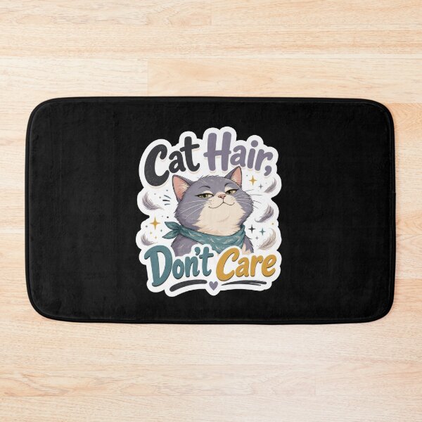 Item preview, Cat Hair Don't Care Funny Cat Sticker  designed and sold by Sketchlegacy.