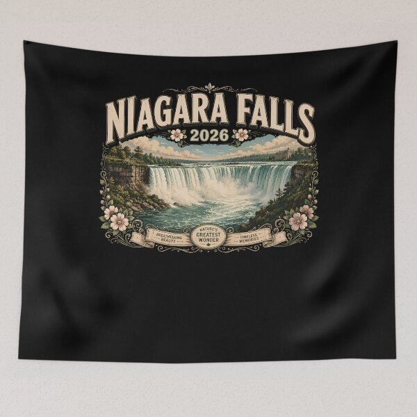 Item preview, Niagara Falls 2026 – Vintage Waterfall Travel Souvenir  designed and sold by THREE LITTLE BEANS.