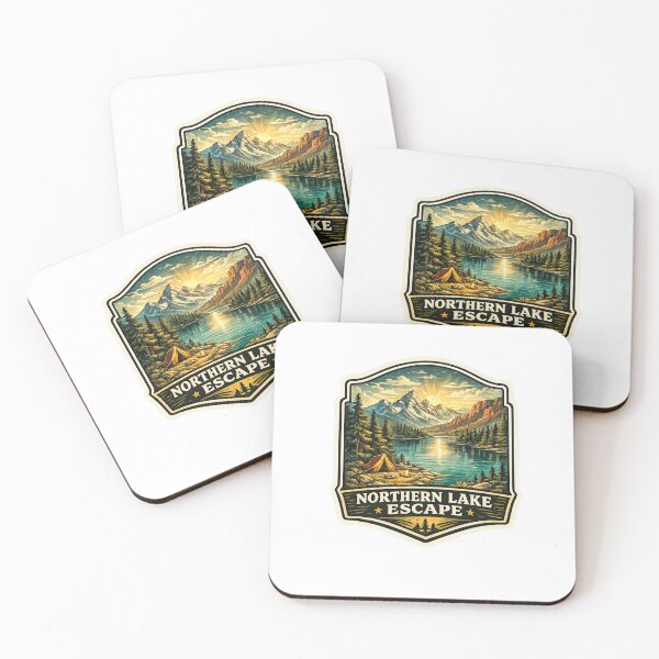 Item preview, Northern Lake Escape Camping Sticker designed and sold by HaveAGoodDay365.