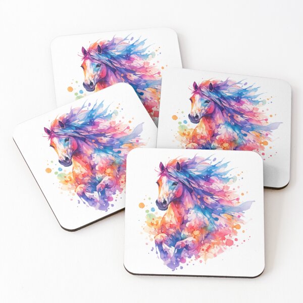 Item preview, Colorful Watercolor Horse designed and sold by OTSC.