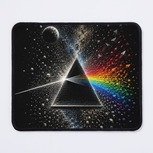 Item preview, Prism Monolith Micro Mosaic 3D Pink Floyd designed and sold by JcAbstractArt.
