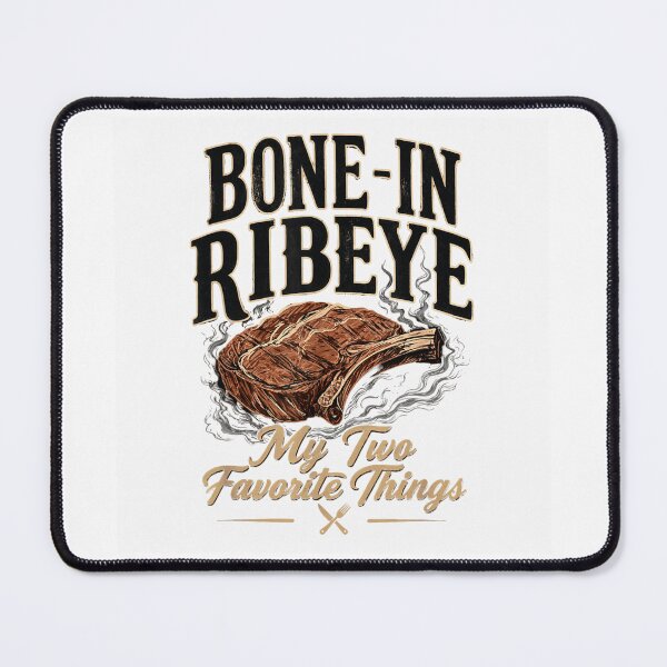 Item preview, Vintage Bone In Ribeye Steak My Two Favorite Things Grilling Art designed and sold by EricCotanori.