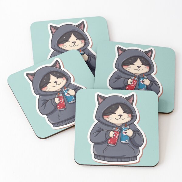 Item preview, No Sleep Just Gaming Cat Sticker designed and sold by Stylestickers55.