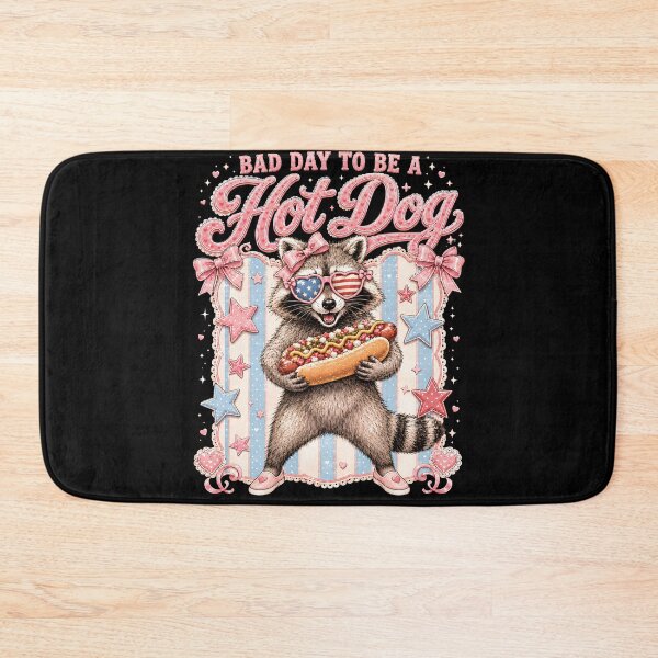 Item preview, Bad Day To Be a Hot Dog Funny Raccon Shirt, Hot Dog Shirt, Summer Tee, Bad Day to Be a Hotdog, Funny 4th of July Shirt, Labor Day designed and sold by THREE LITTLE BEANS.