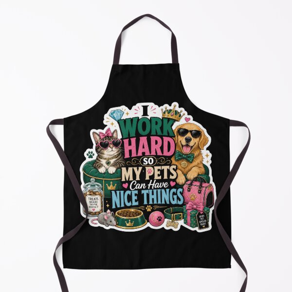 Item preview, I Work Hard So My Pets Can Have Nice Things Sticker  designed and sold by Sketchlegacy.