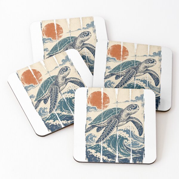 Item preview, Sea Turtle in the Ocean Waves designed and sold by VisualArtsOasis.