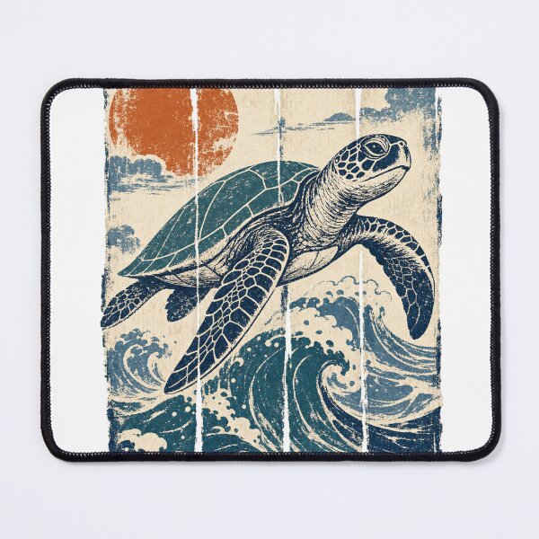 Item preview, Sea Turtle in the Ocean Waves designed and sold by VisualArtsOasis.