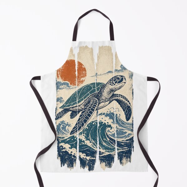 Item preview, Sea Turtle in the Ocean Waves designed and sold by VisualArtsOasis.
