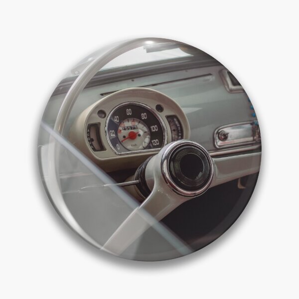 Item preview, Classic Fiat 600 Steering Wheel - Vintage Italian Car Interior Photography designed and sold by enzoade.