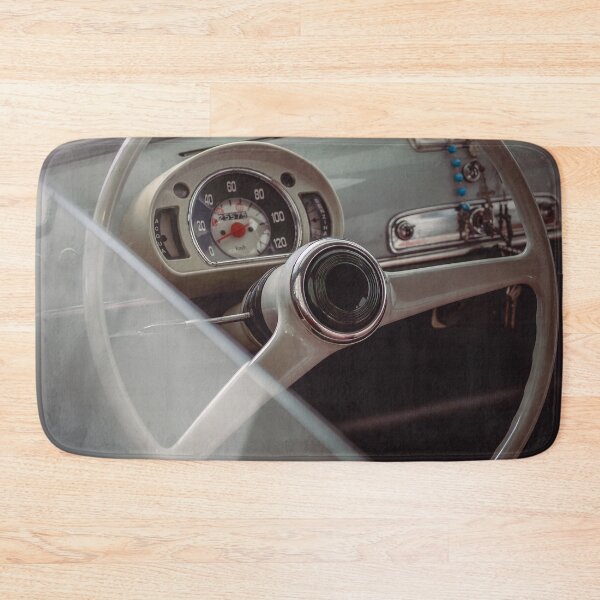 Item preview, Classic Fiat 600 Steering Wheel - Vintage Italian Car Interior Photography designed and sold by enzoade.