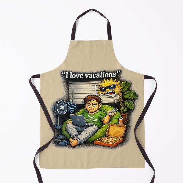 Item preview, “I Love Vacations” Funny Introvert Meme – Lazy Work From Home Sun Humor designed and sold by MartBook.