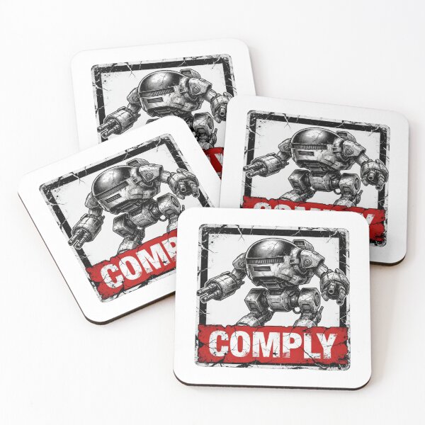 Item preview, Comply Robot Dystopian Graphic Design designed and sold by TshirtsOnline-.