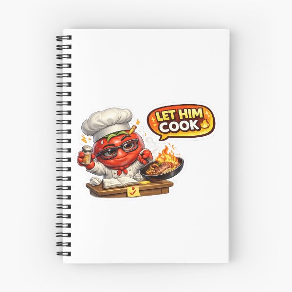 Item preview, Let Him Cook Funny Tomato Chef Meme Sticker designed and sold by Bhinfy.
