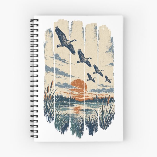 Item preview, Wild Geese Over the Autumn Marsh designed and sold by VisualArtsOasis.