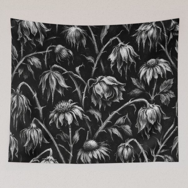 Item preview, Melancholy Withered Flowers Botanical Pattern designed and sold by Owcomm.