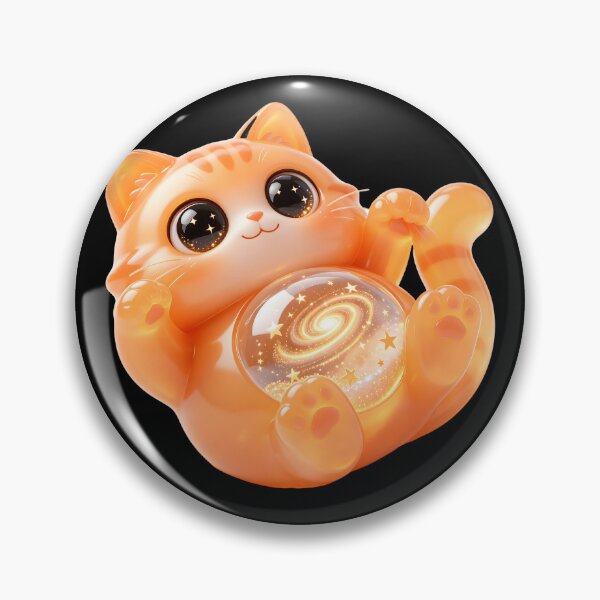 Item preview, Emerald Cat - Playful Starlight: The Chubby Roll-Over Kitten designed and sold by ABYSSLAB.