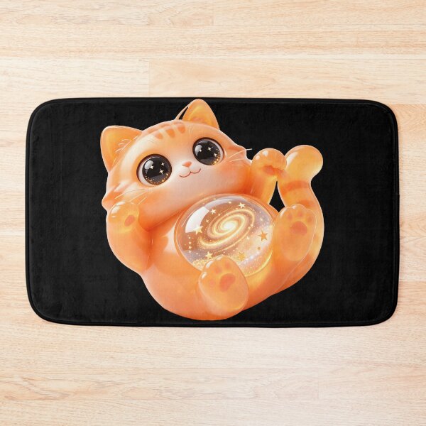 Item preview, Emerald Cat - Playful Starlight: The Chubby Roll-Over Kitten designed and sold by ABYSSLAB.