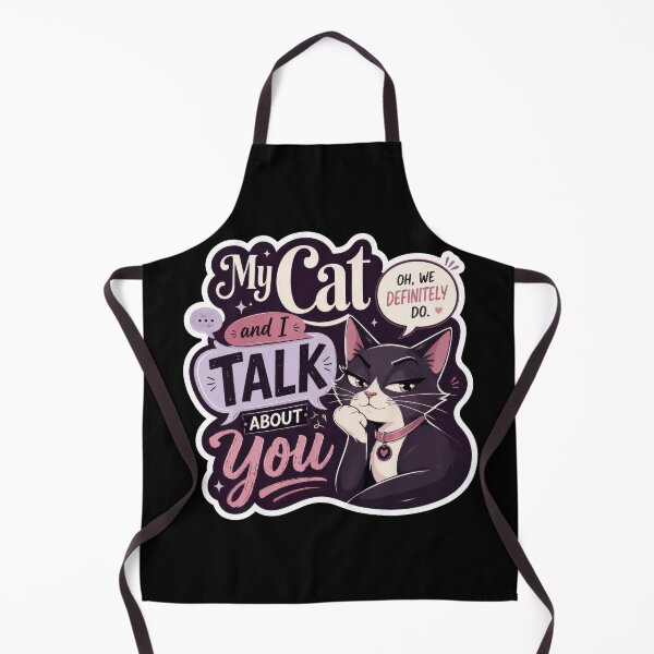 Item preview, My Cat and I Talk About You Funny Cat Sticker designed and sold by Sketchlegacy.