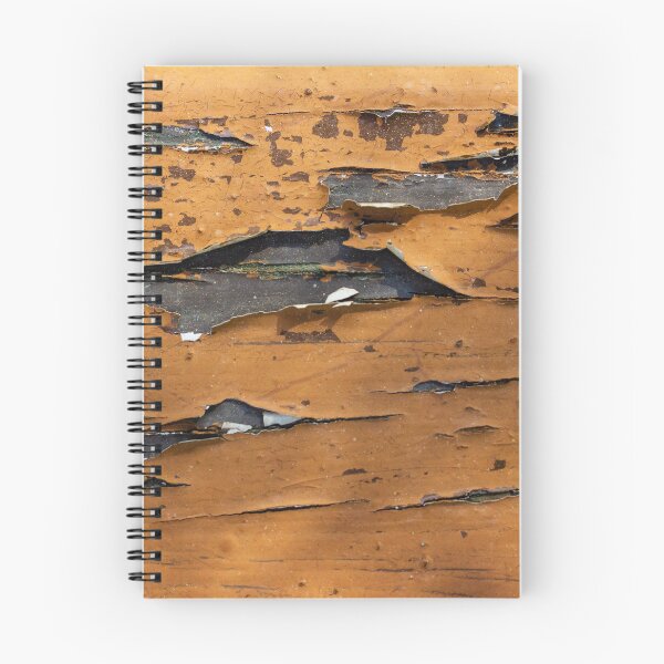 Item preview, Peeling Orange Paint On Weathered Wood Plank Texture Showing Decay And Rustic Distress designed and sold by Nmallia.