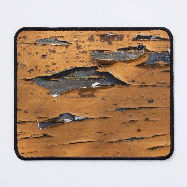 Item preview, Peeling Orange Paint On Weathered Wood Plank Texture Showing Decay And Rustic Distress designed and sold by Nmallia.