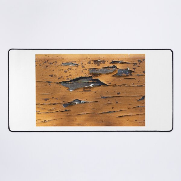Item preview, Peeling Orange Paint On Weathered Wood Plank Texture Showing Decay And Rustic Distress designed and sold by Nmallia.