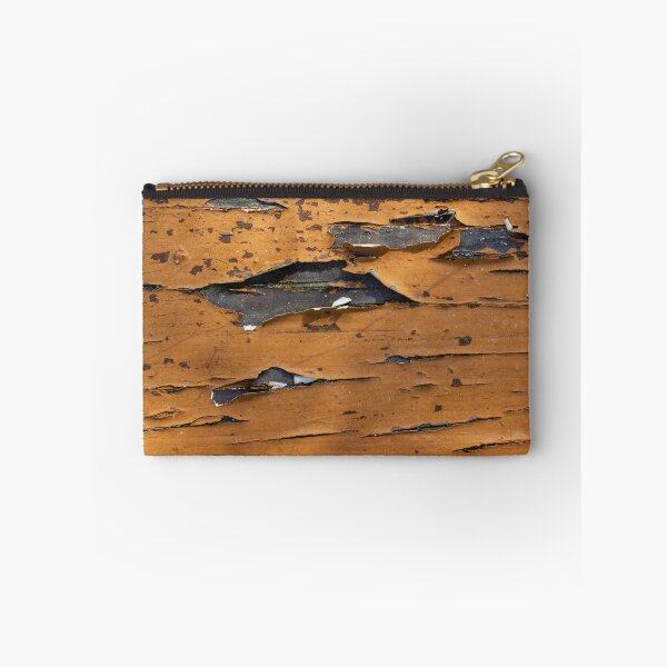 Item preview, Peeling Orange Paint On Weathered Wood Plank Texture Showing Decay And Rustic Distress designed and sold by Nmallia.