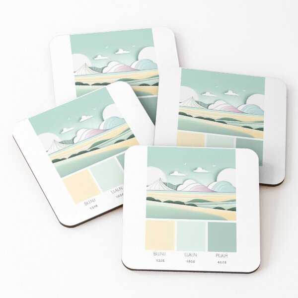 Artikelvorschau, Art - Paper-Cut Composition, Harmony of Pastel Hues and Geometric Forms entworfen und verkauft von Reverso-Design.