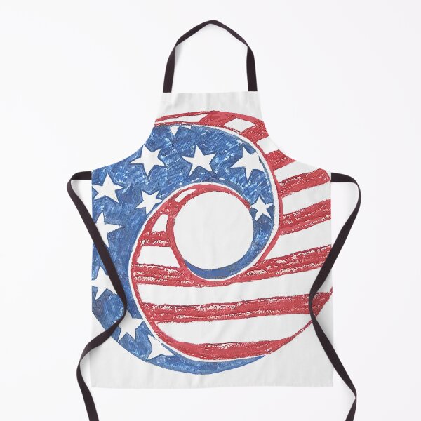 Item preview, American Flag Yin Yang Painting designed and sold by HsiaoYunePublishing.