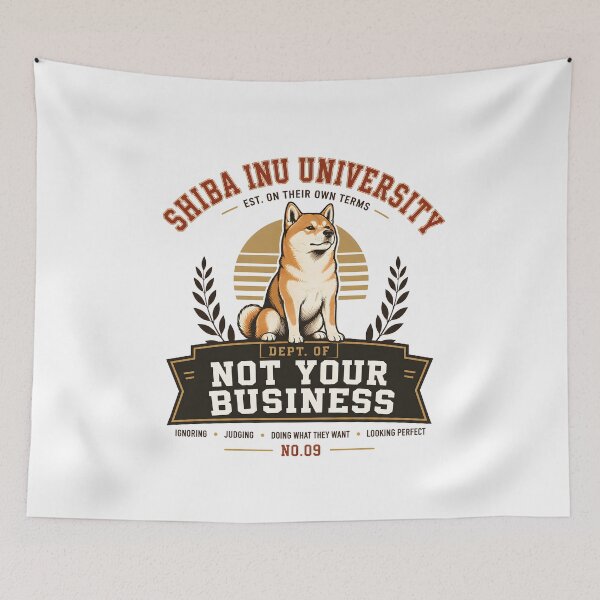 Item preview, Shiba Inu Dept of Not Your Business | Funny Shiba Varsity Shirt | Shiba Inu Mom Gift | Doge University designed and sold by TheDogClub.