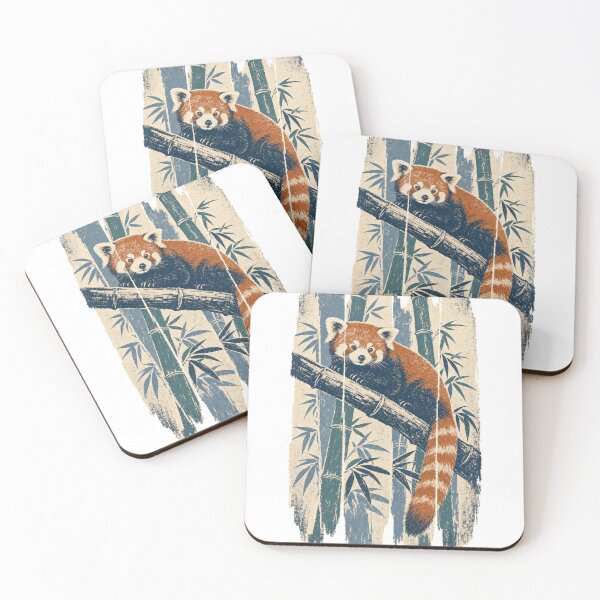 Item preview, Red Panda in the Bamboo Tree designed and sold by VisualArtsOasis.