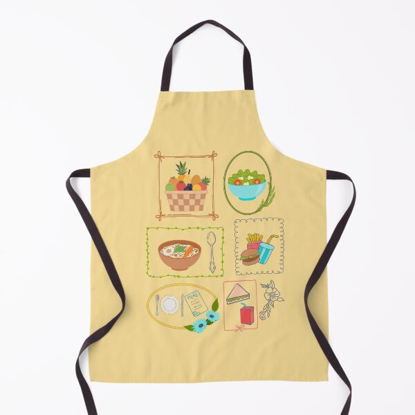 Item preview, Cute Vintage Doodle Food Frames Illustration designed and sold by Laanas55.