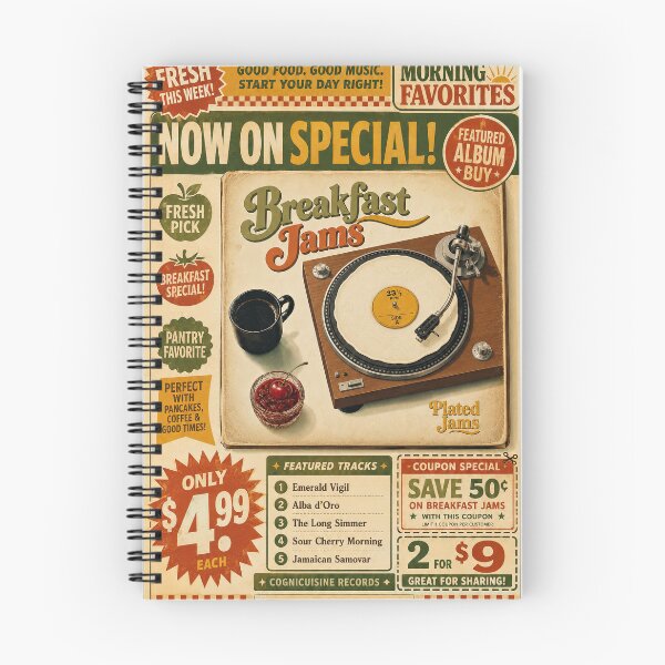 Item preview, Breakfast Diner Gig Poster designed and sold by Robert Meyers-Lussier.