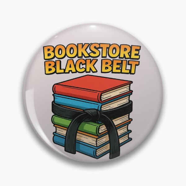 Item preview, Bookstore Black Belt Funny Book Lover Design designed and sold by BookedAndDesign.