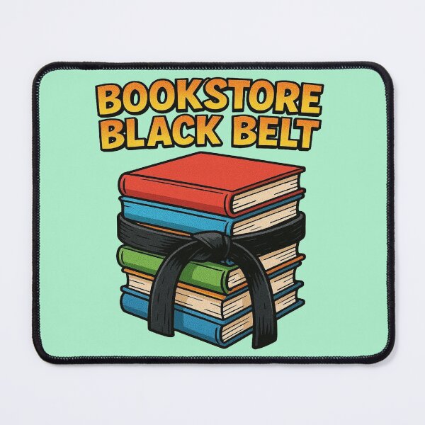 Item preview, Bookstore Black Belt Funny Book Lover Design designed and sold by BookedAndDesign.