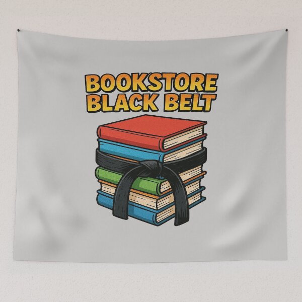 Item preview, Bookstore Black Belt Funny Book Lover Design designed and sold by BookedAndDesign.