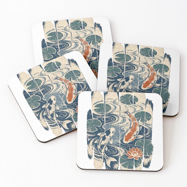 Item preview, Koi Fish in the Lily Pond designed and sold by VisualArtsOasis.