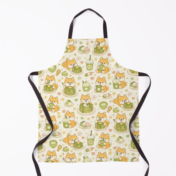 Item preview, Shiba Matcha Pancake Pattern designed and sold by Soft Berry Studio.