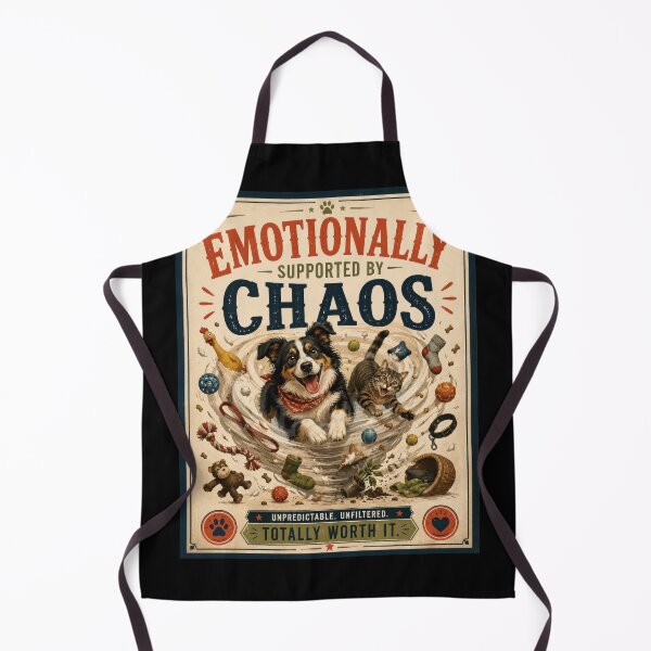 Item preview, Emotionally Supported by Chaos Pet Poster designed and sold by Sketchlegacy.