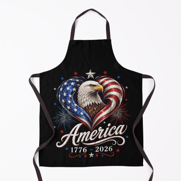 Item preview, Patriotic American Bald Eagle Heart Flag 1776 To 2026 Independence Day designed and sold by LakenDraphil.