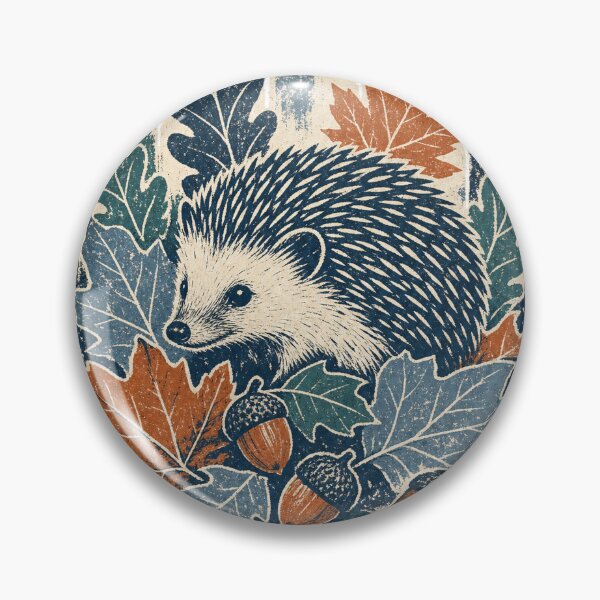 Item preview, Hedgehog Among the Autumn Leaves designed and sold by VisualArtsOasis.
